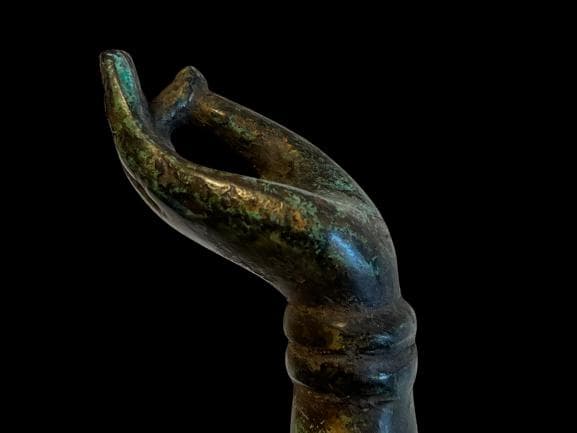 【海】アプサラ像 青銅製　高約：５７ｃｍ　重量約：５．５ｋｇ　アンティーク