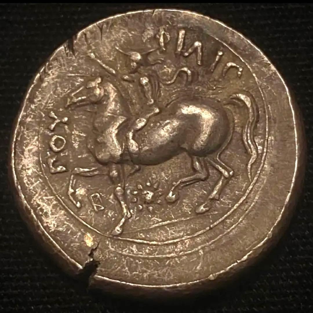 銀貨 古代ギリシャ マケドニア王国 テトラドラクマ銀貨 16.48g