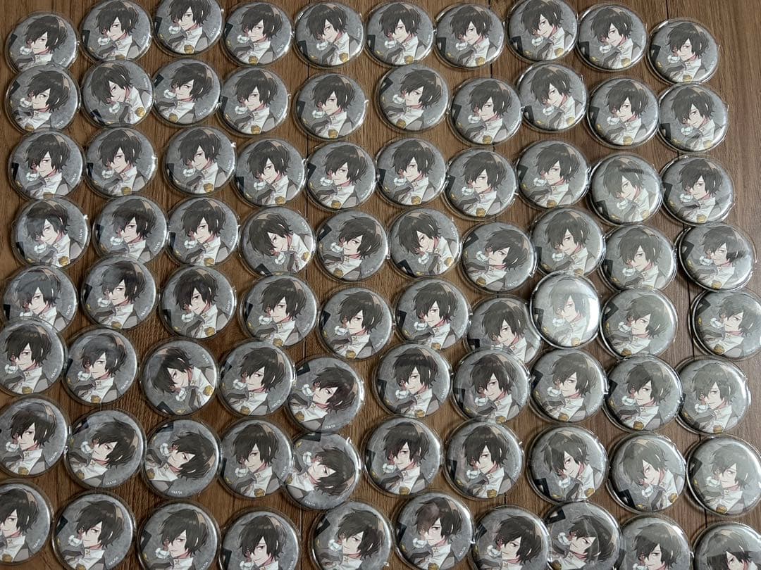 文豪ストレイドッグス 太宰治 10周年缶バッジ カバー付き