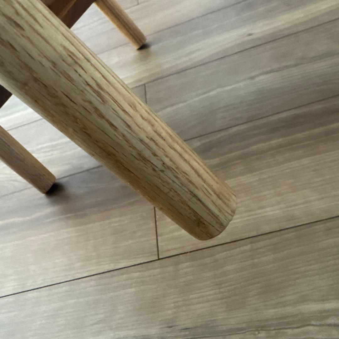 木製スツール 背もたれ付き ブラウン　柏木工　高山wood works TWW