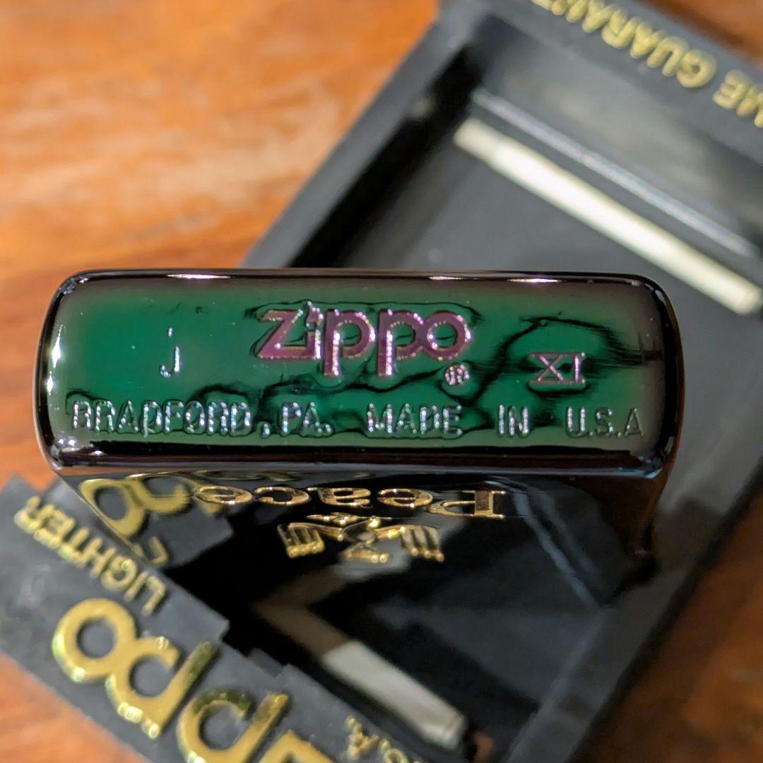 【新品】95年製 ピース Peace ブルーチタン Zippo