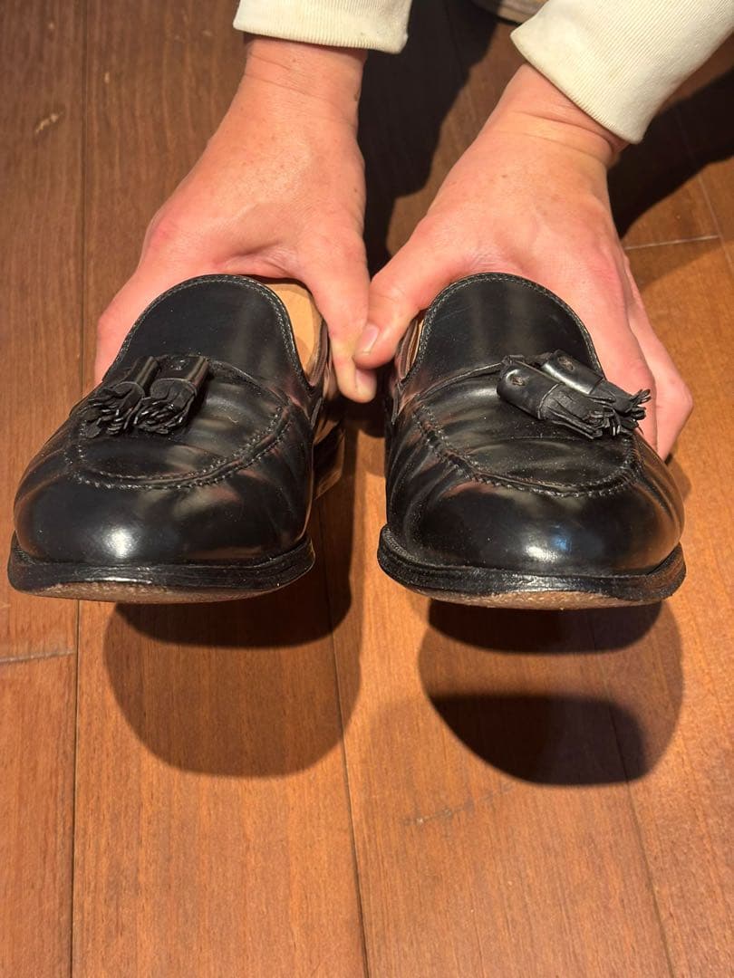 ブルックスブラザーズ　オールデン　タッセル　コードバン　7 1/2D　黒