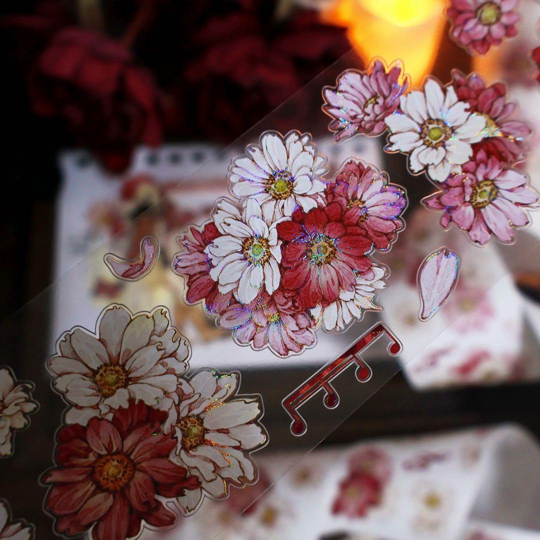 繁花文创《暖菊》海外マスキングテープ　マステ 【2660】