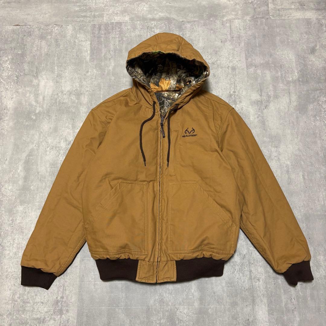 00s REALTREE リバーシブル　アクティブジャケット　ダック　パーカー