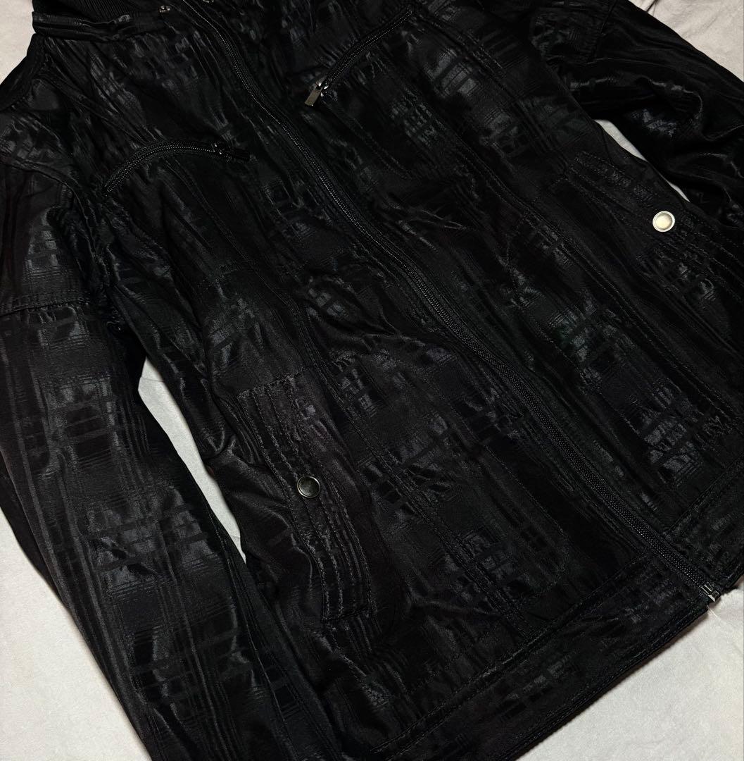 00s archive 平成初期 チェック 光沢ジャケット グランジ お兄系