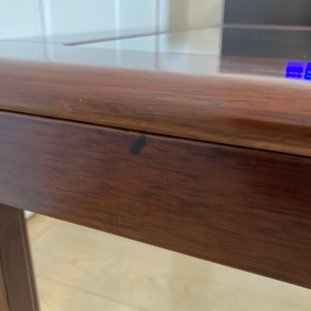 【レア】ビンテージ　カリモク　天板ガラス　サイドテーブル　karimoku