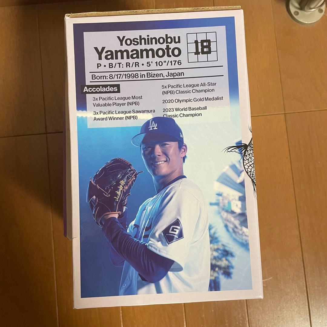 山本由伸　バブルヘッド　ボブルヘッド　ドジャース限定配布品　ギブアウェイ