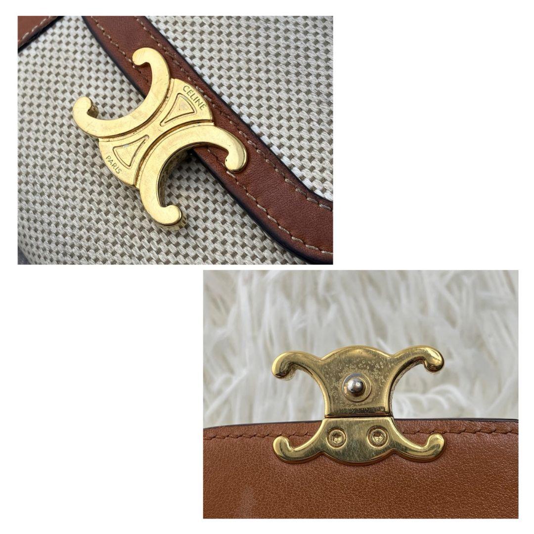 極美品✨セリーヌ トリオンフ スモールウォレット テキスタイル 三つ折財布