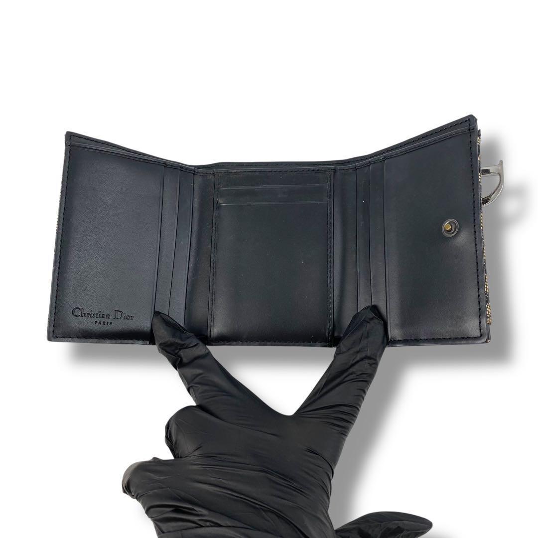 クリスチャンディオール Dior 折り財布 トロッター サドル オブリーク