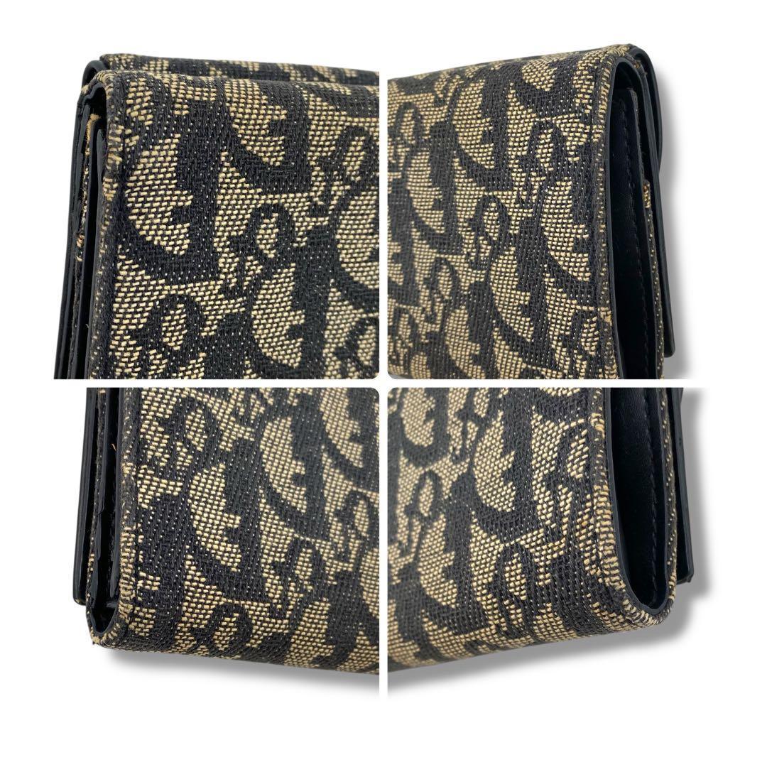 クリスチャンディオール Dior 折り財布 トロッター サドル オブリーク
