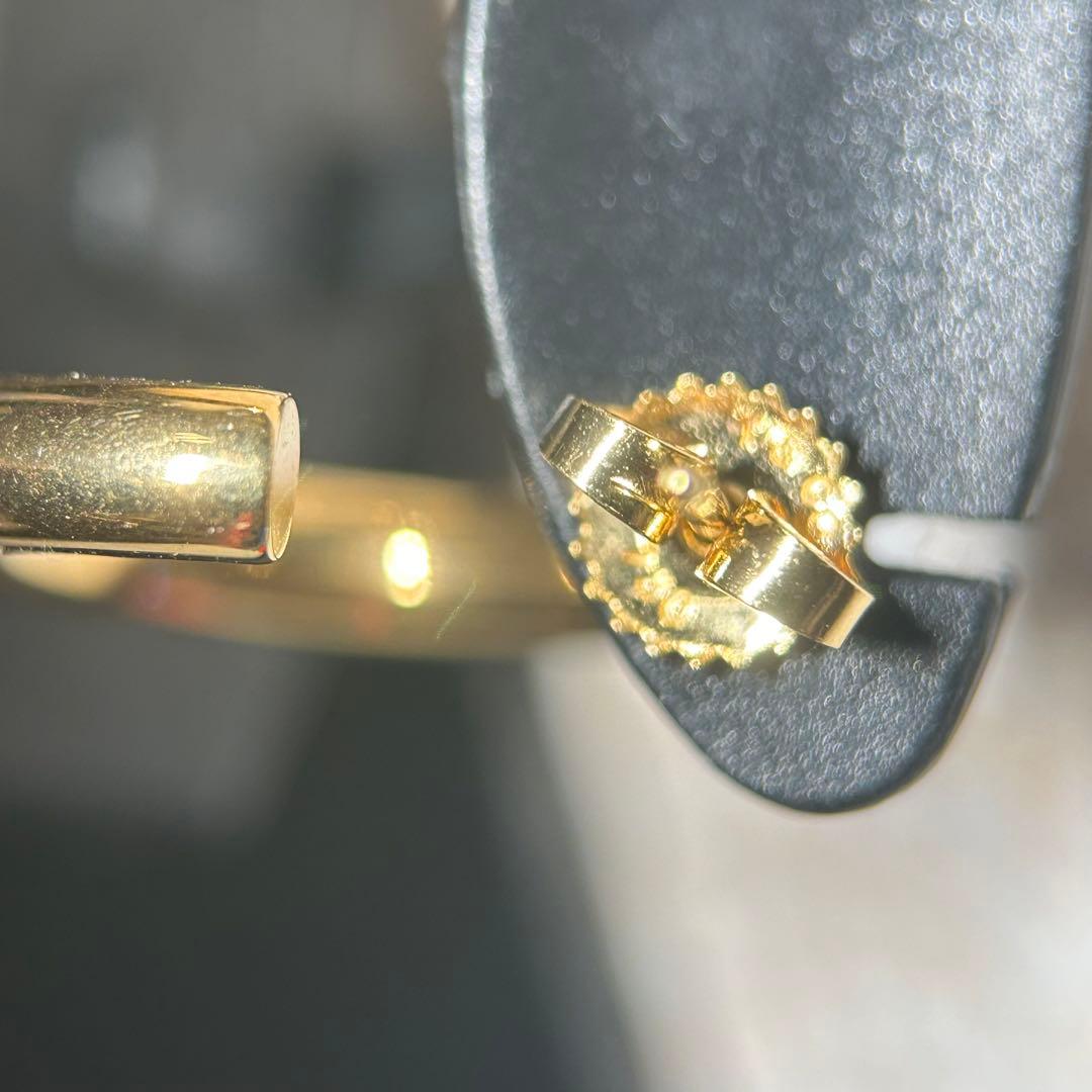 希少 美品 Tiffany&Co. ティファニー フープ ピアス 750 K18