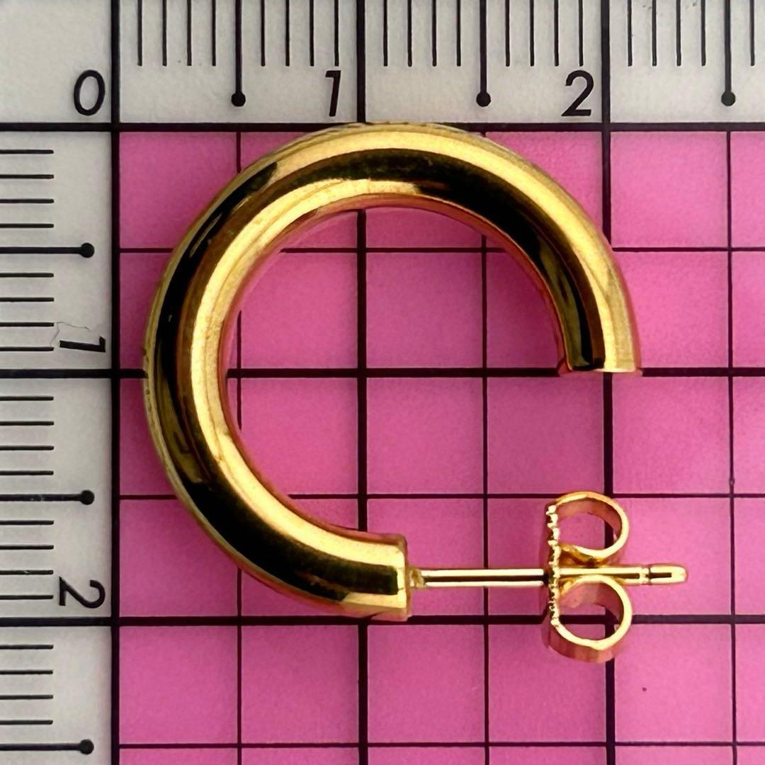 希少 美品 Tiffany&Co. ティファニー フープ ピアス 750 K18