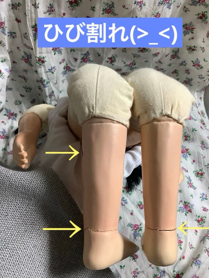 市松人形 少し難あり！新田英二作 約42cm？ 1992年作品