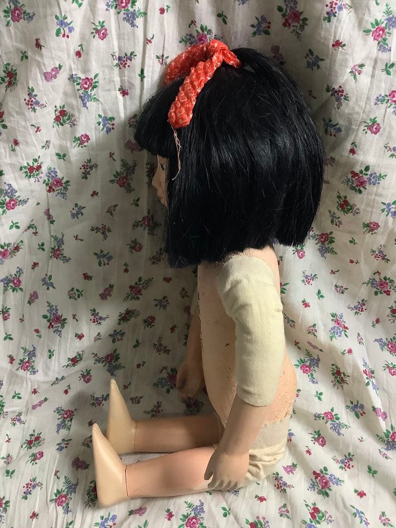 市松人形 少し難あり！新田英二作 約42cm？ 1992年作品