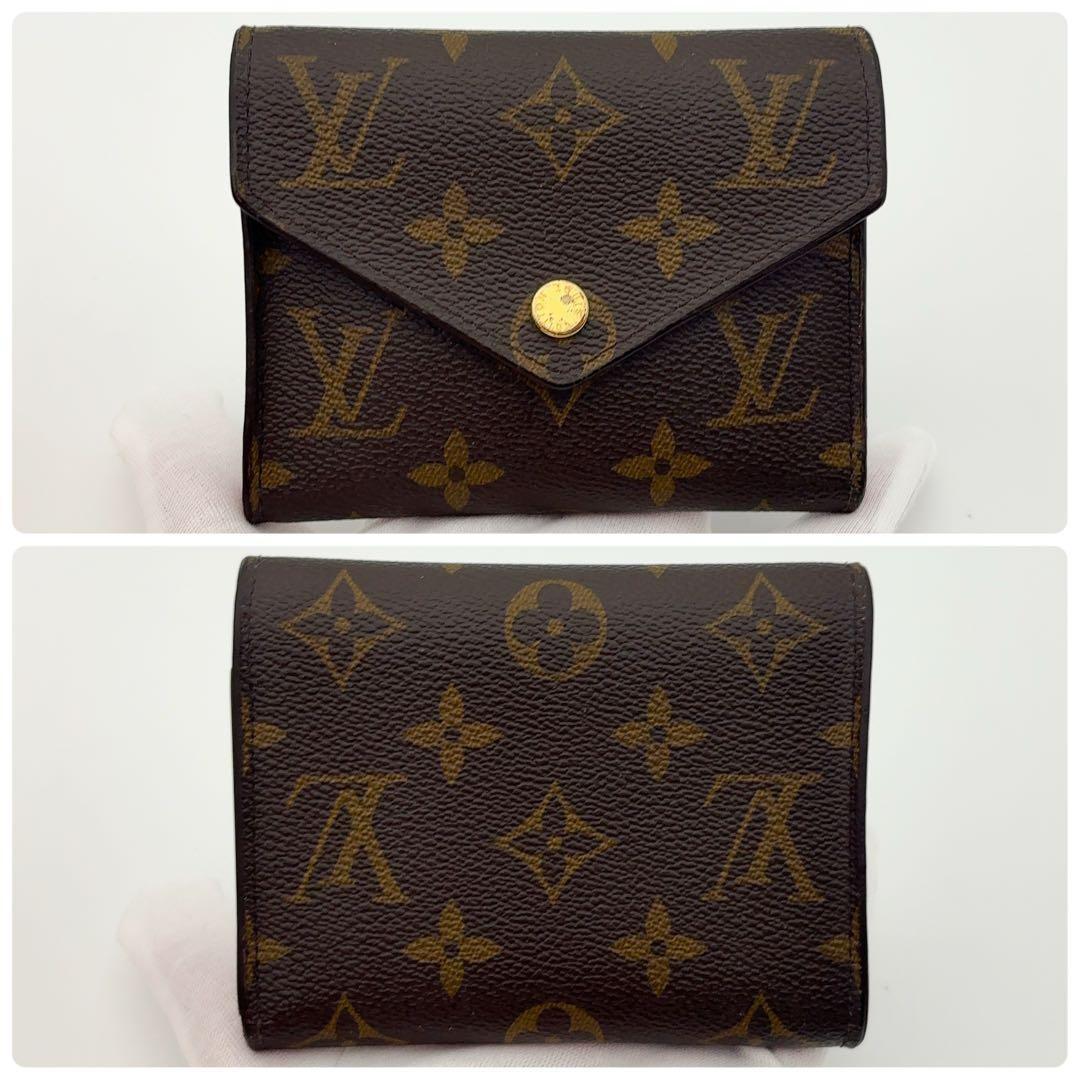 超美品★ルイヴィトン モノグラム ヴィクトリーヌ フューシャ 三つ折り財布