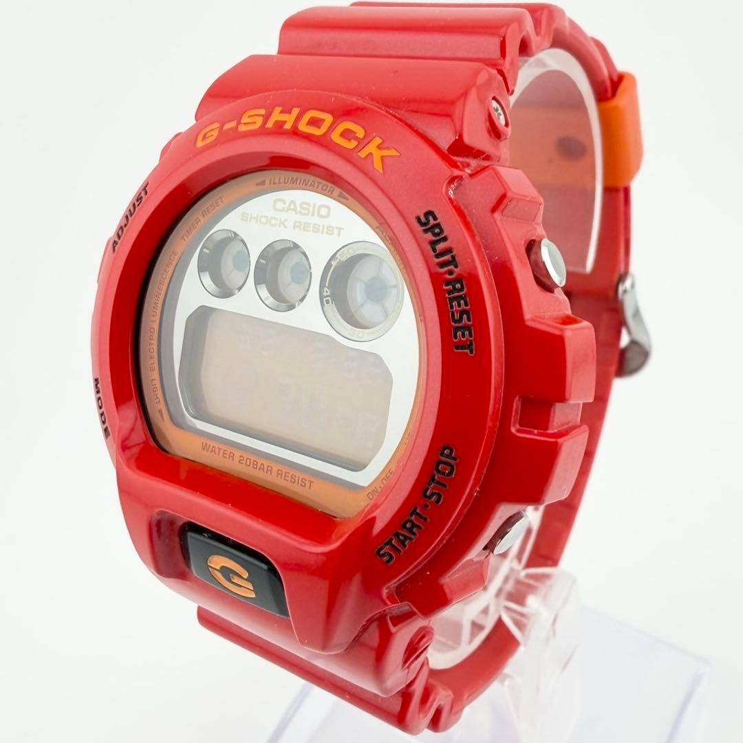 希少美品 カシオ ジーショック DW-6900CB レッド メンズ 腕時計