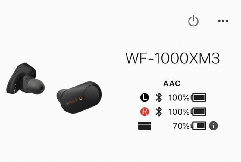 フルワイヤレスイヤホン WF-1000XM3-BM ノイズキャンセリング対応