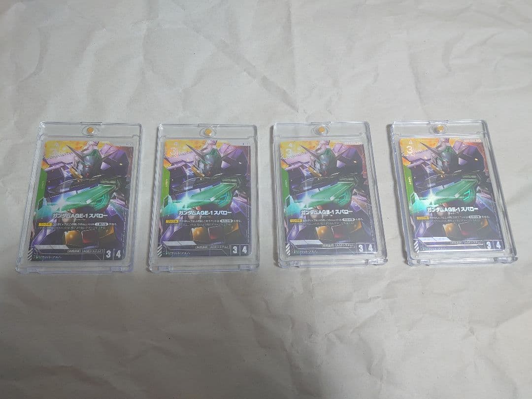 ガンダムカードゲーム　ガンダムAGE-1スパローパラレル×4枚セット