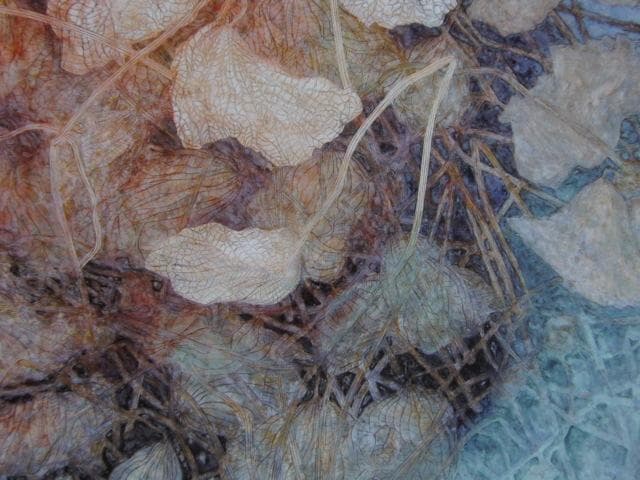 桝田隆一、【冬の蓮池】、希少な額装用画集より、状態良好、新品額装付、日本人画家