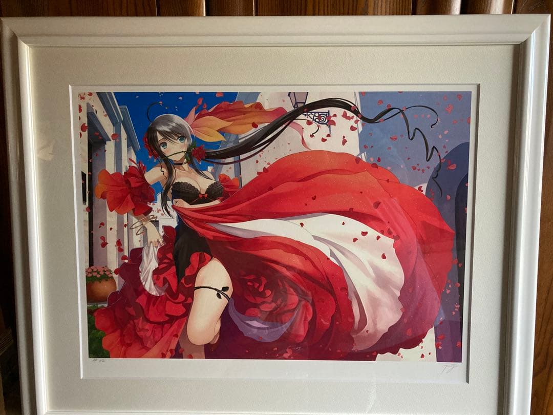 Tony 版画　アンダルシアの赤　アールジュネス　＊送料込み