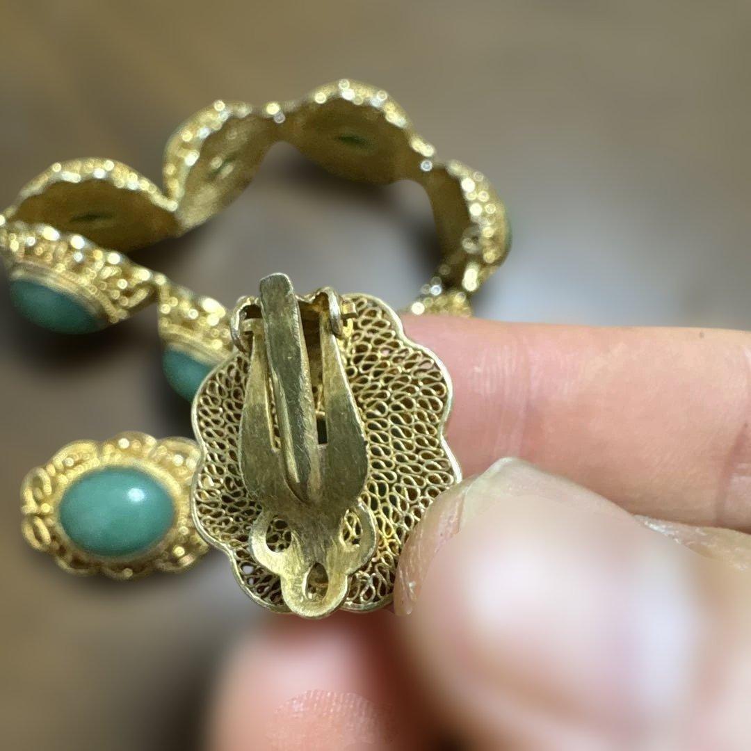 ヴィンテージスタイル ブローチ・コサージュセットシルバー925