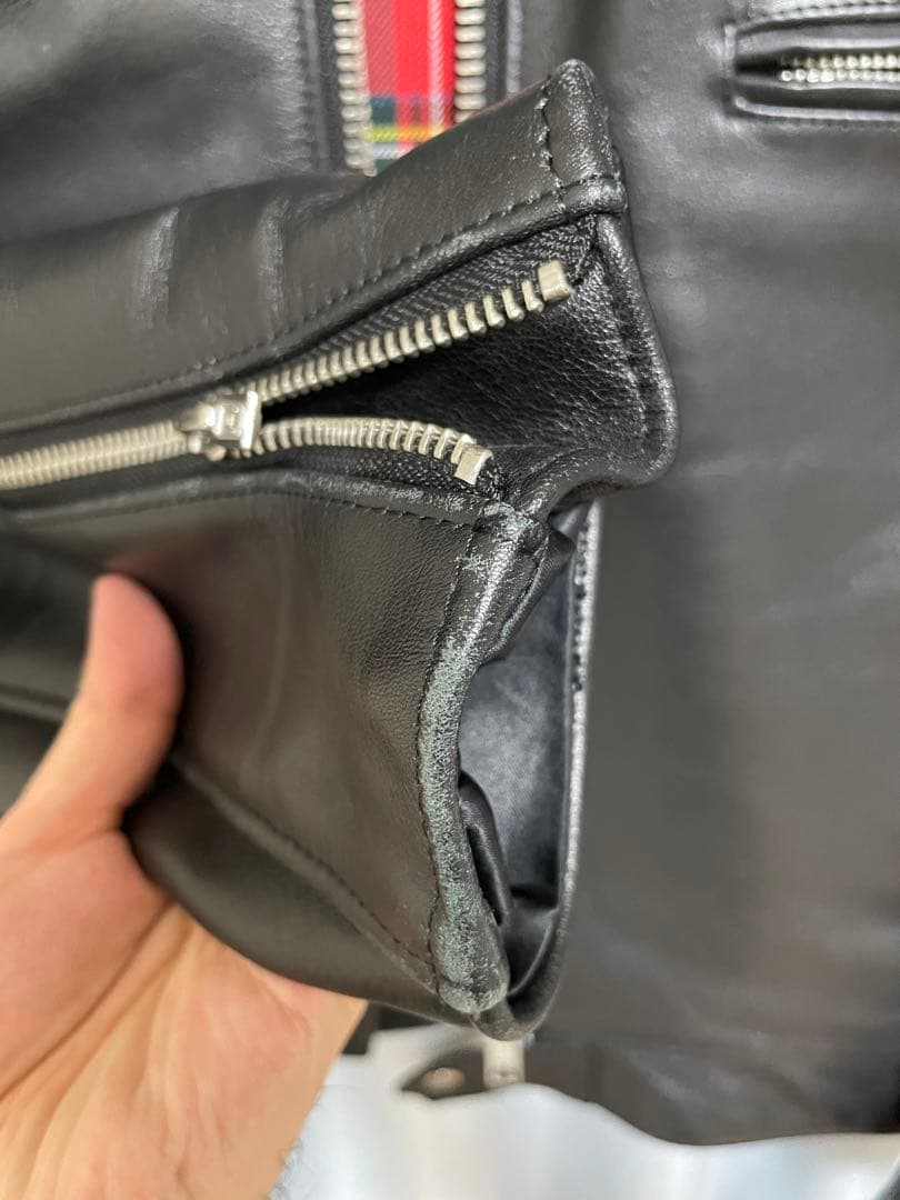 666 シングルライダースジャケット　スティアハイド　サイズ40