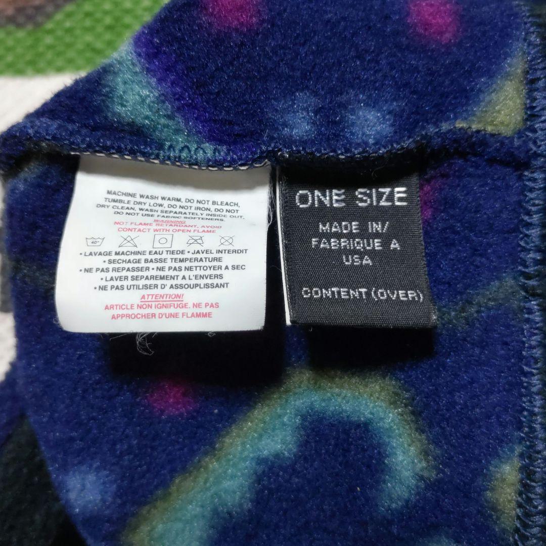 90s USA製 patagonia フリース　キャップ　タペストリー