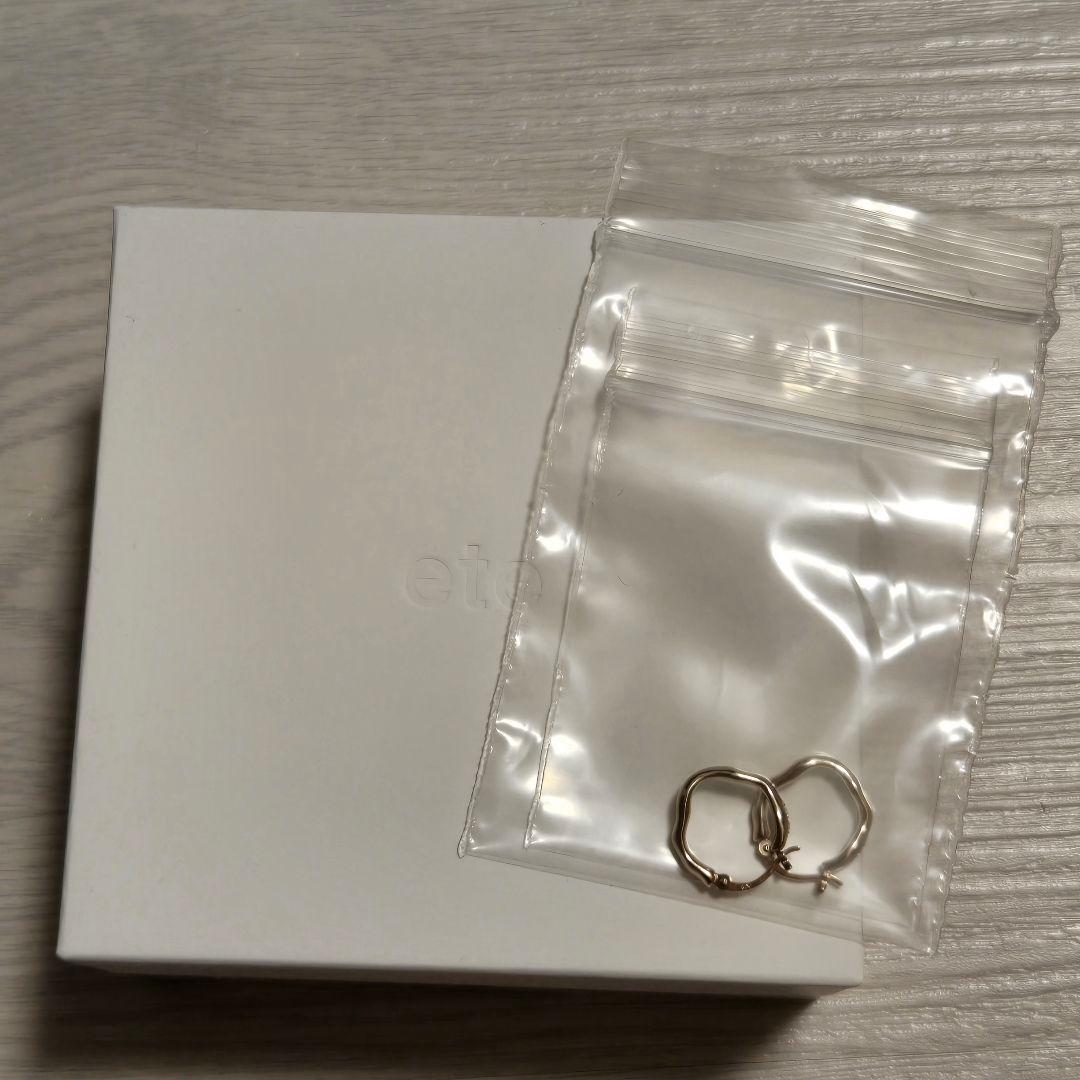 【美品】ete エテ フープピアス シルバー