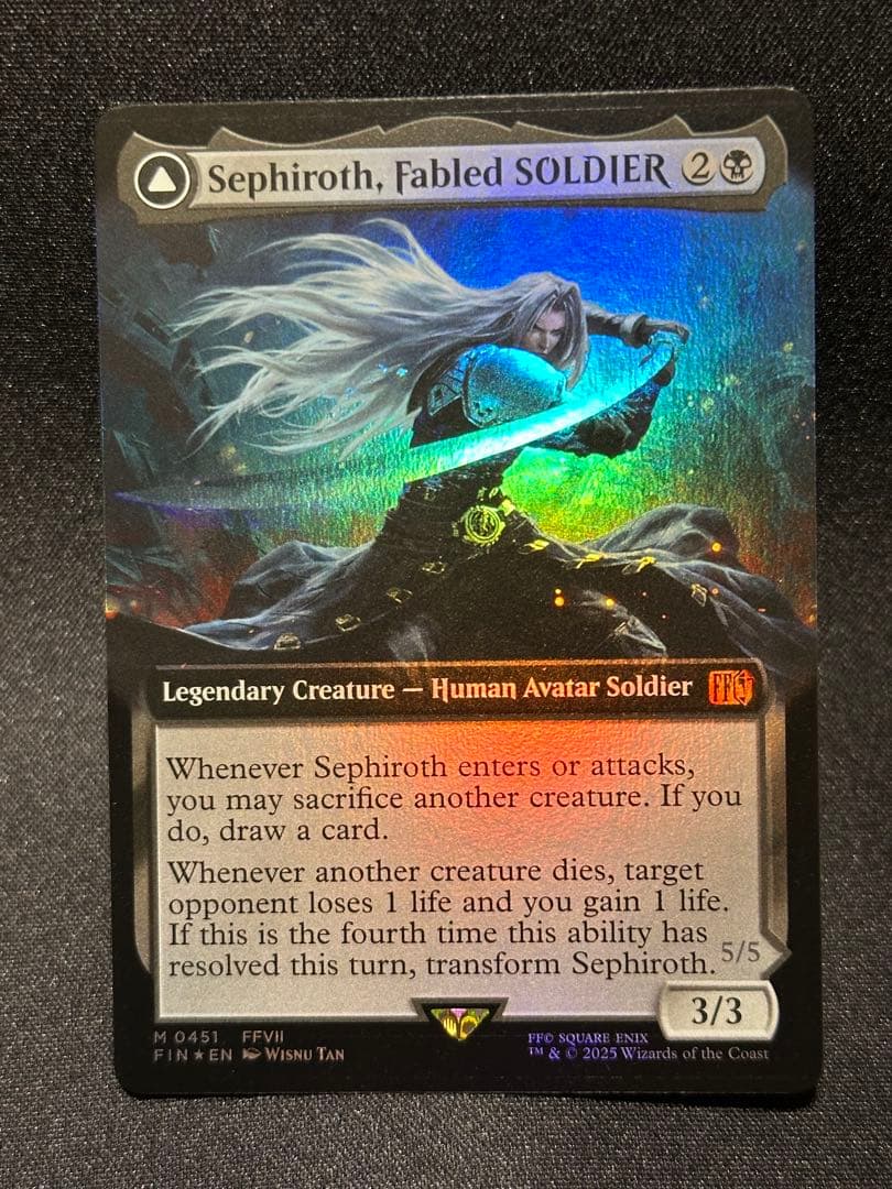 威名のソルジャー、セフィロス　拡張アート英語FOIL