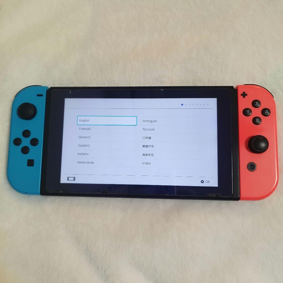 【送料無料】Nintendo Switch 本体 青/赤 SDカード付き