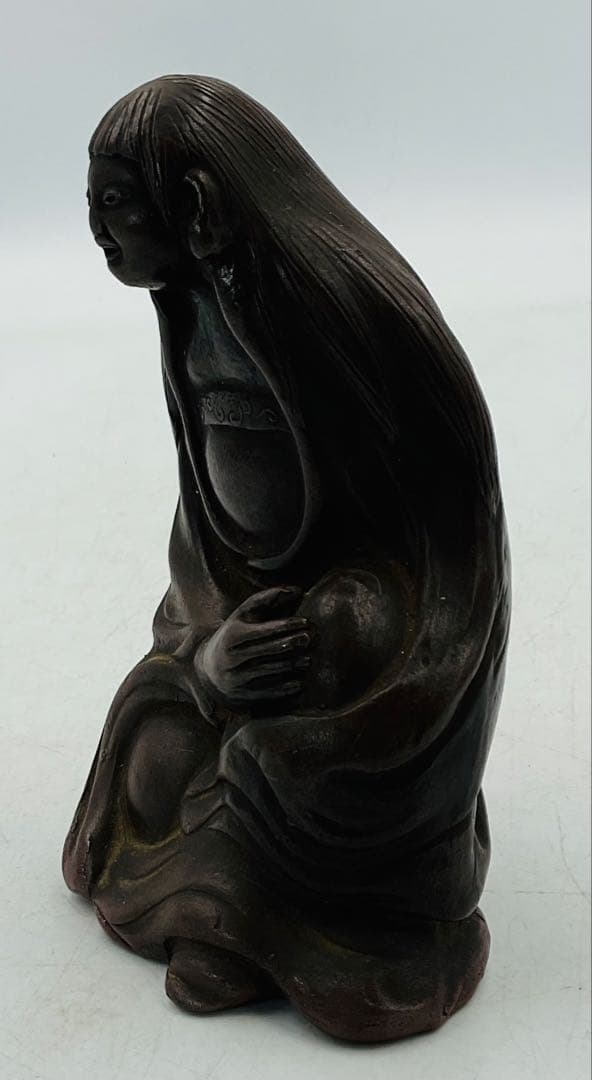 【８０】★江戸時代末期　古備前焼仙人置物★