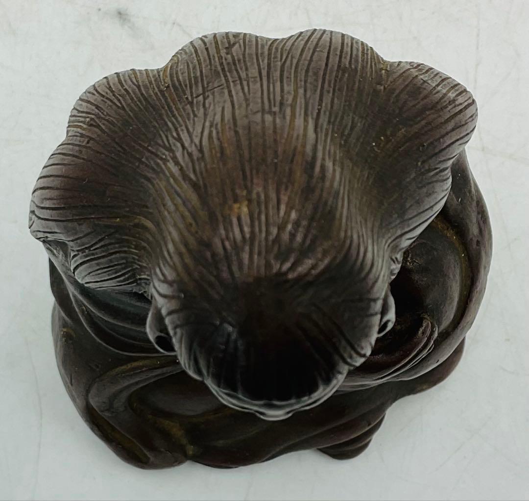 【８０】★江戸時代末期　古備前焼仙人置物★