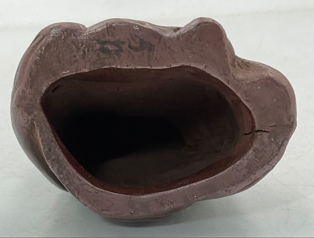 【８０】★江戸時代末期　古備前焼仙人置物★