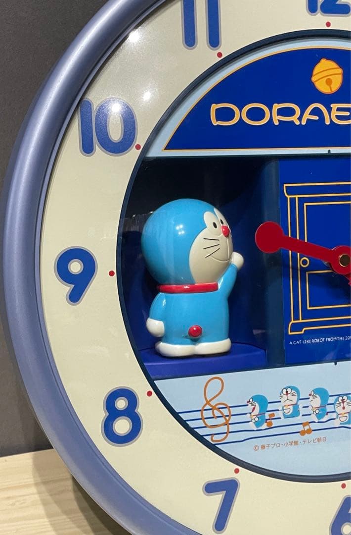 【美品】ドラえもん　壁掛け　からくり時計　大山のぶ代さんボイス