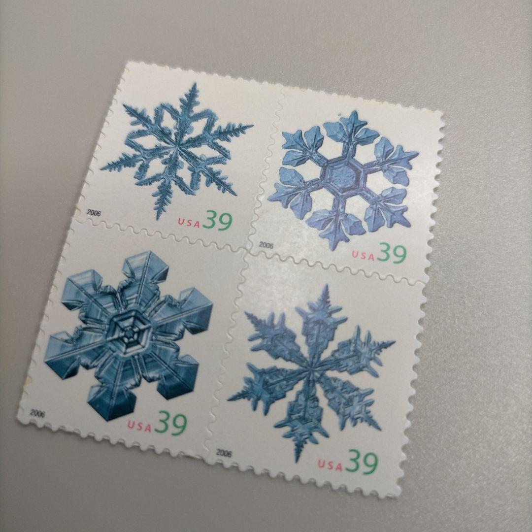 売約2073 外国切手 アメリカ クリスマス シリーズ セルフ糊切手21枚未使用