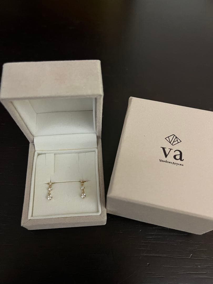 【最終値下げ】ヴァンドーム青山　ピアス　ダイアモンド　ピンクゴールド　【箱あり】