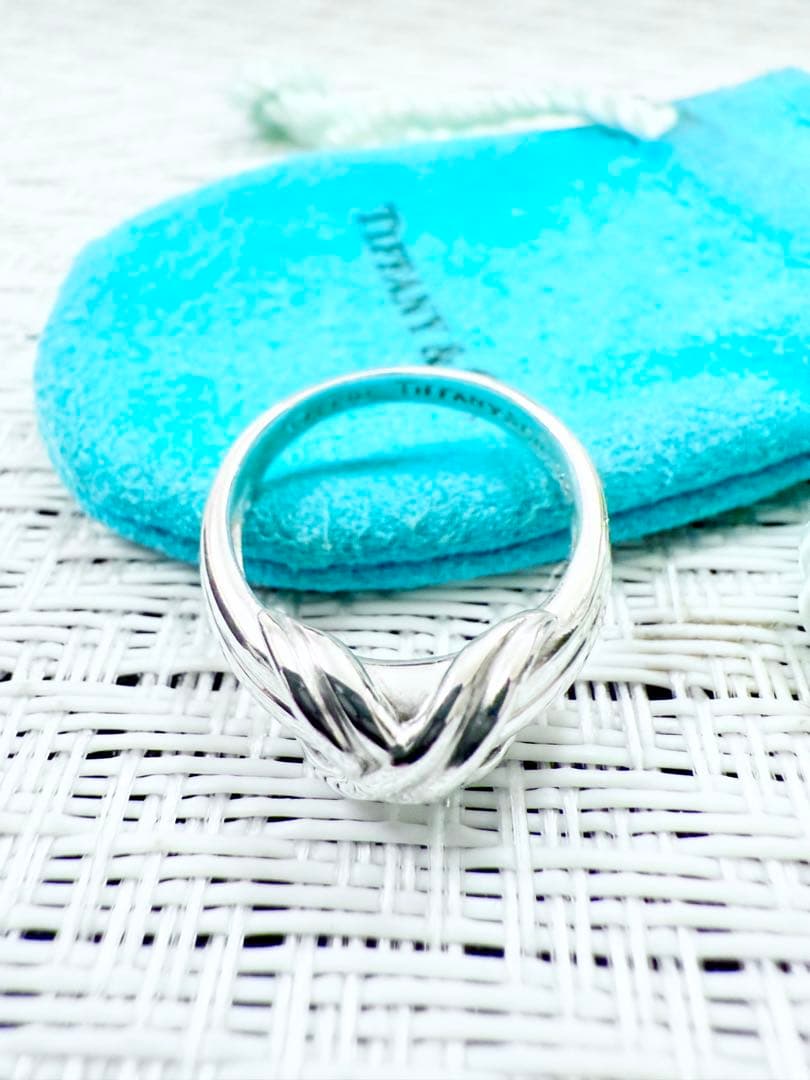 ティファニー　シグネチャー　指輪　リング　10.5号　研磨仕上げ済み美品　925