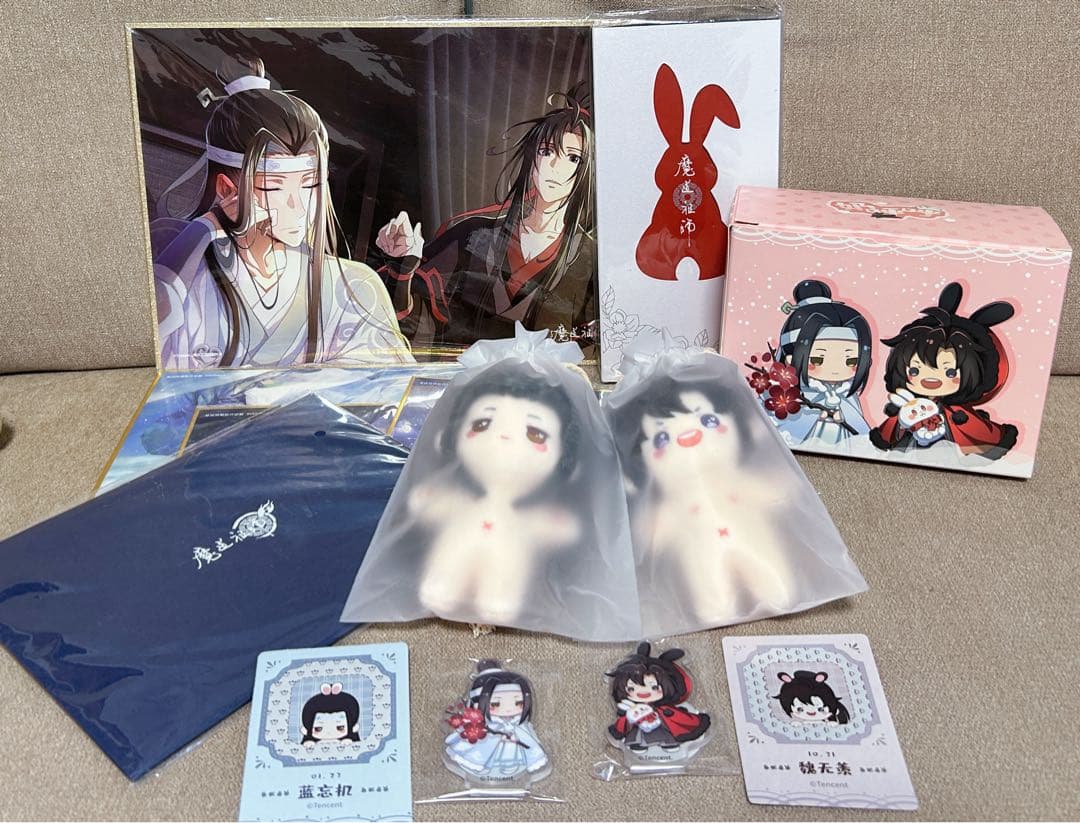 魔道祖師 KAZE 10cm ぬいぐるみ　魏無羨　藍忘機　新品未使用　即発送