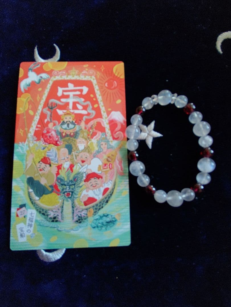 ブルームーンストーンとロードライドガーネットのブレスレット