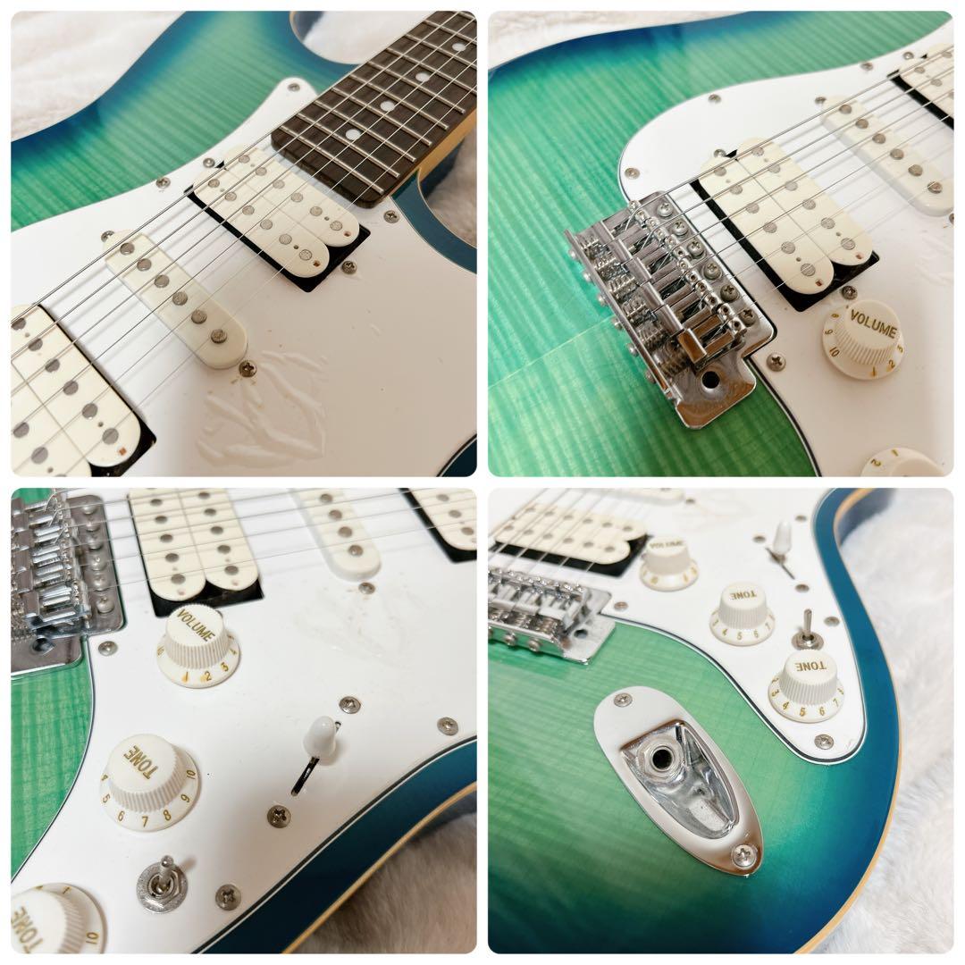 Legend LST-FMX フレイムメイプル ミニスイッチ グリーン ギター