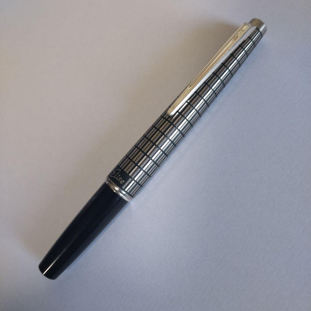 パイロット万年筆 エリート 蝕刻キャップ 18K-750〈F〉H877