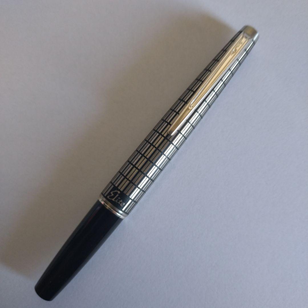 パイロット万年筆 エリート 蝕刻キャップ 18K-750〈F〉H877