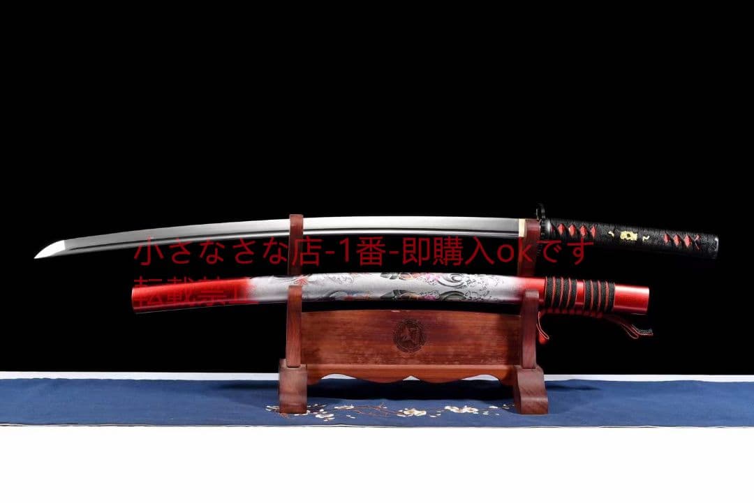 【赤鬼舞】中炭素鋼武士刀  古兵器 武具 刀装具 日本刀 模造刀 居合刀
