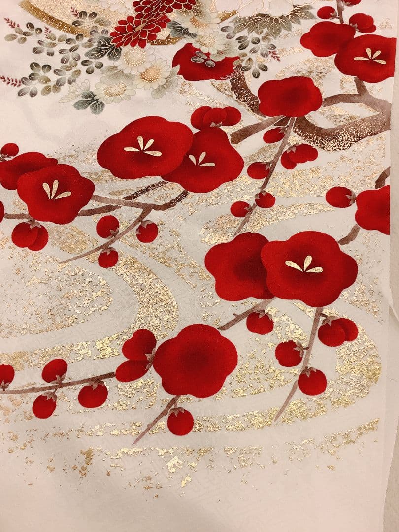 白地古典　上品な振袖フルセット