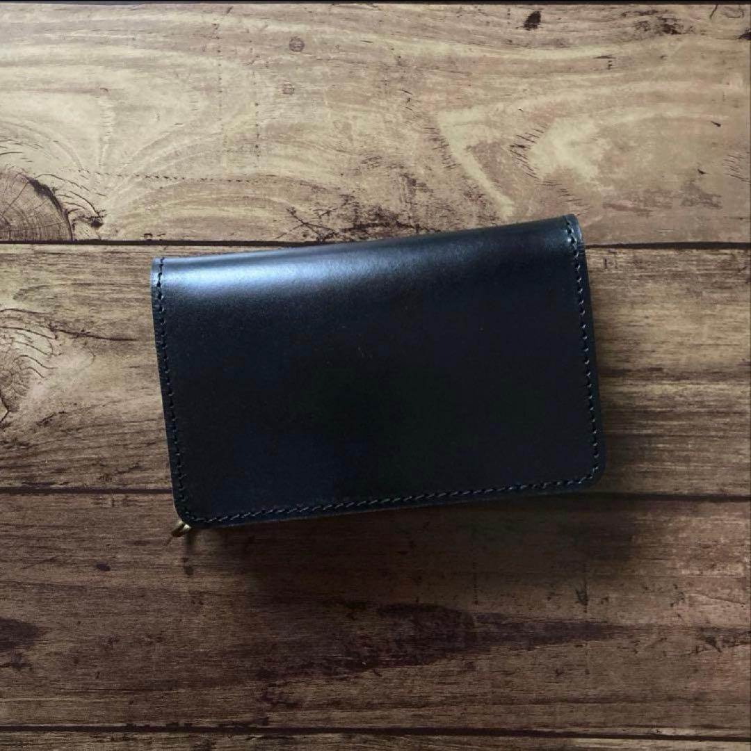 【hero】ミドルトラッカーウォレット 茶芯ブラック【お札を折らずに収納】