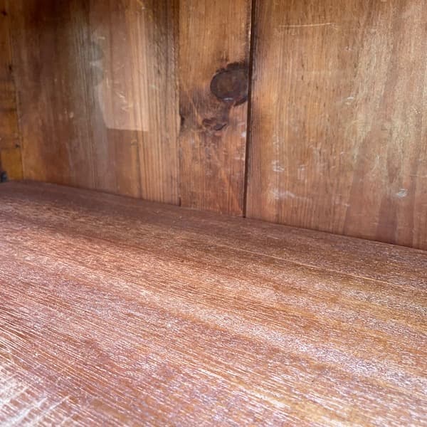 アンティーク　ミラー付きキャビネット　タンス　ワードローブ　大型　本棚