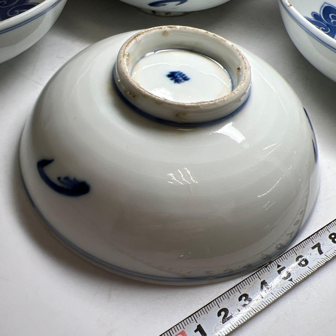 中国清時代　雅在銘　古染付青花鉢10客　木箱付　東Y7-0821⭐︎2Fトコエ