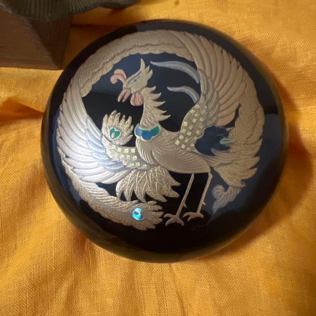 茶道具　明治時代古美術　鳳凰高蒔絵香合　時代箱
