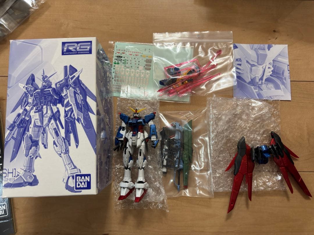 RGストライクフリーダム+ デスティニー チタニウム+拡張パーツ+レジェンド