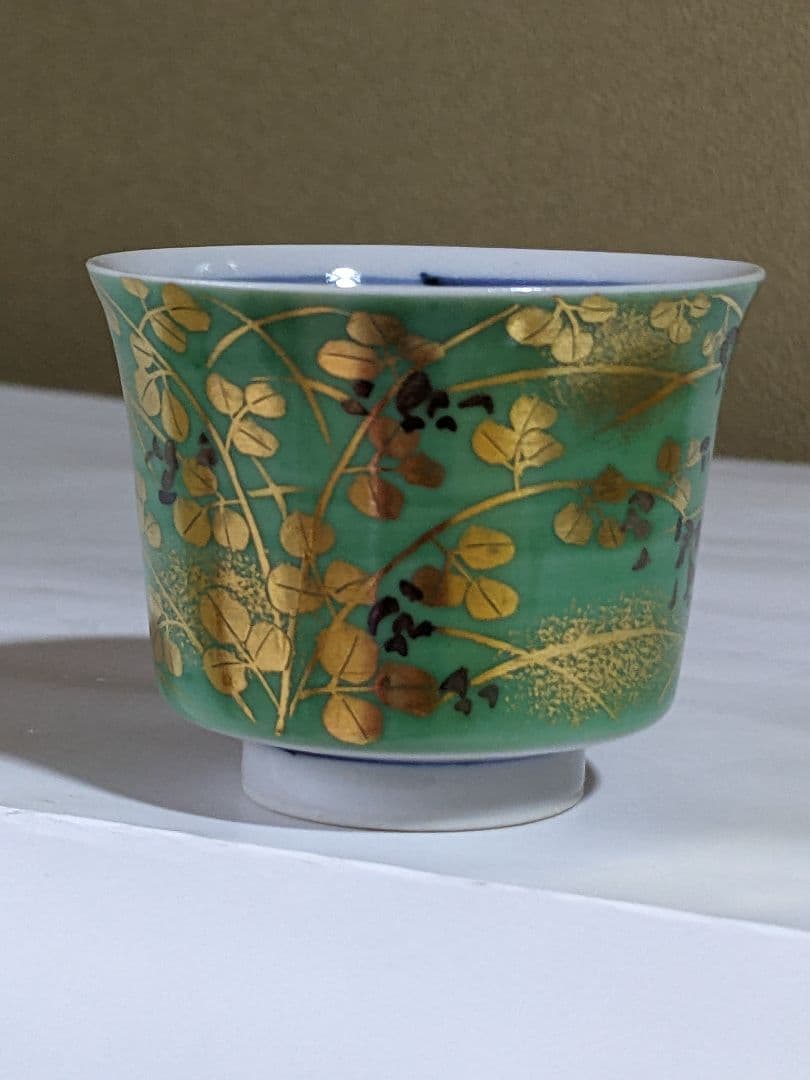 ⭐九谷焼 重鎮 吉田美統 人間国宝 金銀彩 酒器 ぐい呑み コレクション 骨董品